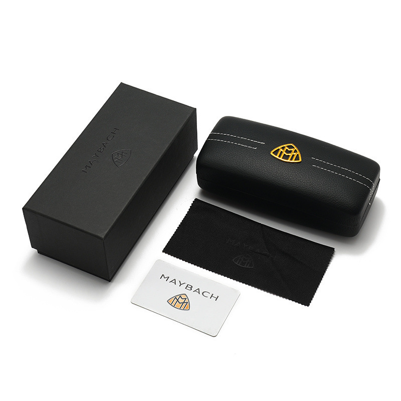 Maiba Sunglasses Case, Pressure-Resistant Sunglasses Case, High-End Glasses Case Set with Glasses Cloth, Car Gift Box