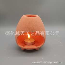 新款沙釉双层色陶瓷香精炉一体式香精炉陶瓷POLO香薰炉