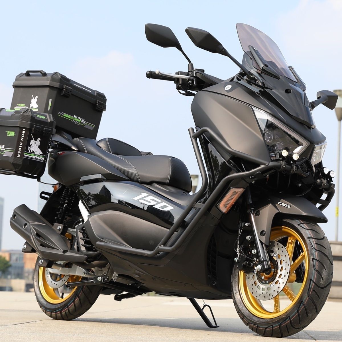 New Model Abs Warrior 4Th Generation 150Cc Scooter, National Standard Iv, Fuel-Efficient, High-Performance, Popular Off-Road Export Model