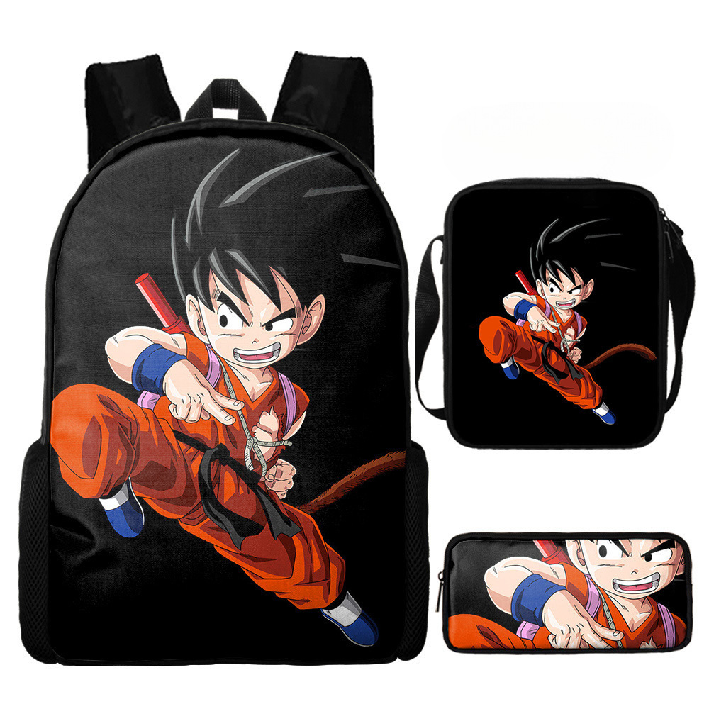 Mochila Dragon Ball de animación transfronteriza, mochila para estudiantes de Dragonball, mochila de poliéster Wukong, bolso de hombro