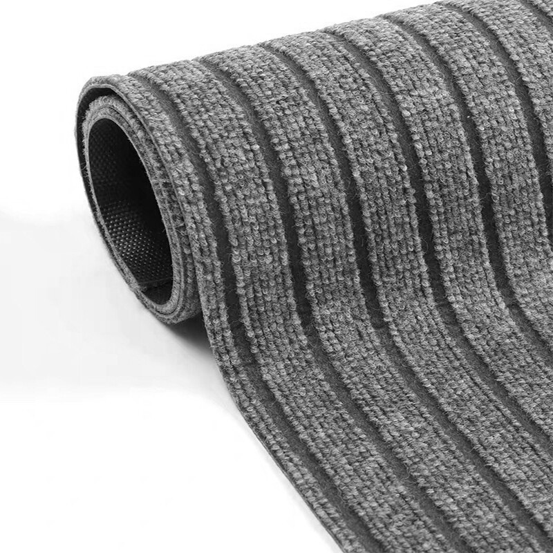 Alfombra de PVC de alto nivel siete rayas cocina balcón baño alfombra de suelo absorbente de agua alfombra antideslizante puerta alfombra doméstica