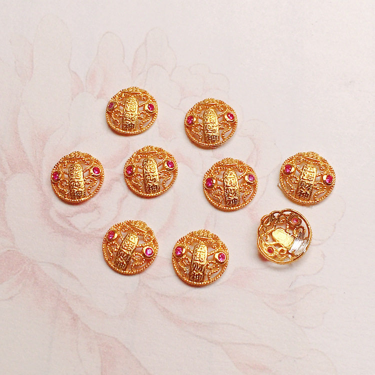 s925 Silver Plated Gold Patch Accessories Bracelet Necklace Bracelet Accessories diy Handmade Bead Semi-finished Products