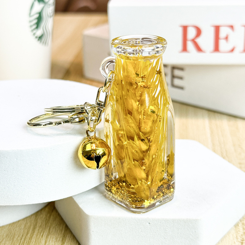 Cartoon Dream Bear Girl Keychain leche rosa muñeca adorable bolso de pareja colgante pequeño regalo al por mayor