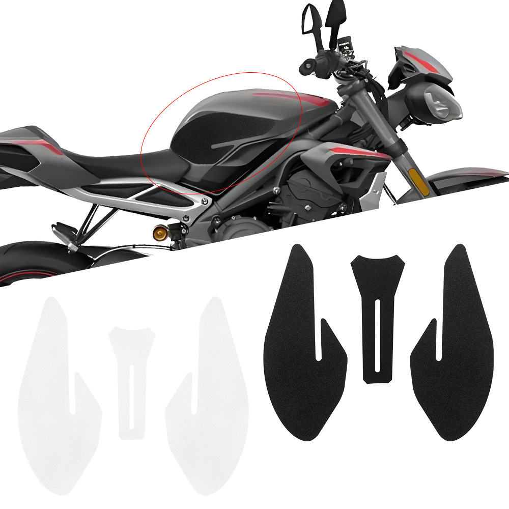 Aplicable Triumph 765RS 675S RS 2019 - Modificación del tanque de combustible, pegatinas antideslizantes, pegatinas esmeriladas