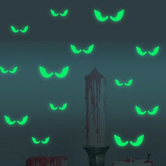 ハロウィーン夜光壁ステッカー暗闇の中の目発光窓ステッカーハロウィーン装飾ホームパーティー用品