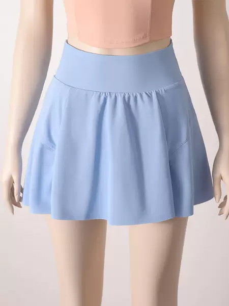 Sports Short Skirt Women's High Waist Slimming Skirt Fake Two-piece Training Running Fitness Summer Pleated Skirt New Tennis Skirt