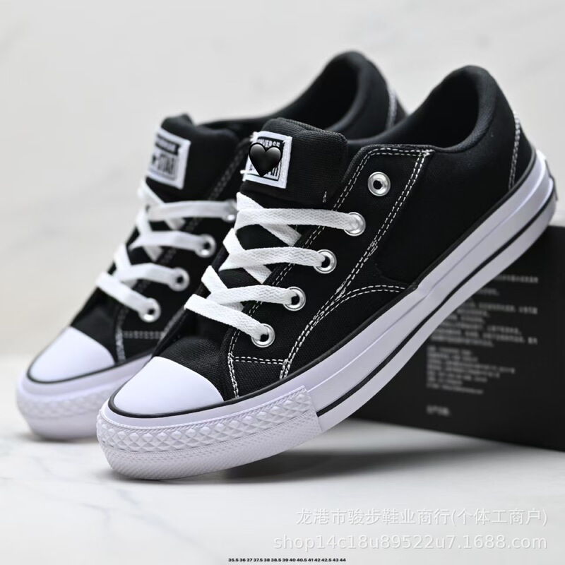 Putian Pure Original Converse All Star Low-Top Canvas Shoes, Non-Slip, Durable, Simple and Versatile, Unisex Casual Sports Sneakers