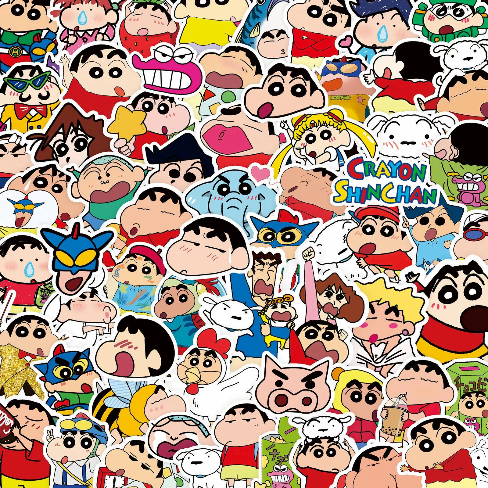 100 милых Crayon Shinchan Shinchan Смешной сумка для лица