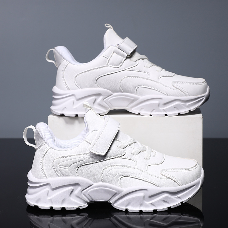 897 cuatro estaciones de rendimiento zapatos deportivos ligeros zapatos de red para niños zapatos de cuero para niños zapatos blancos zapatos negros