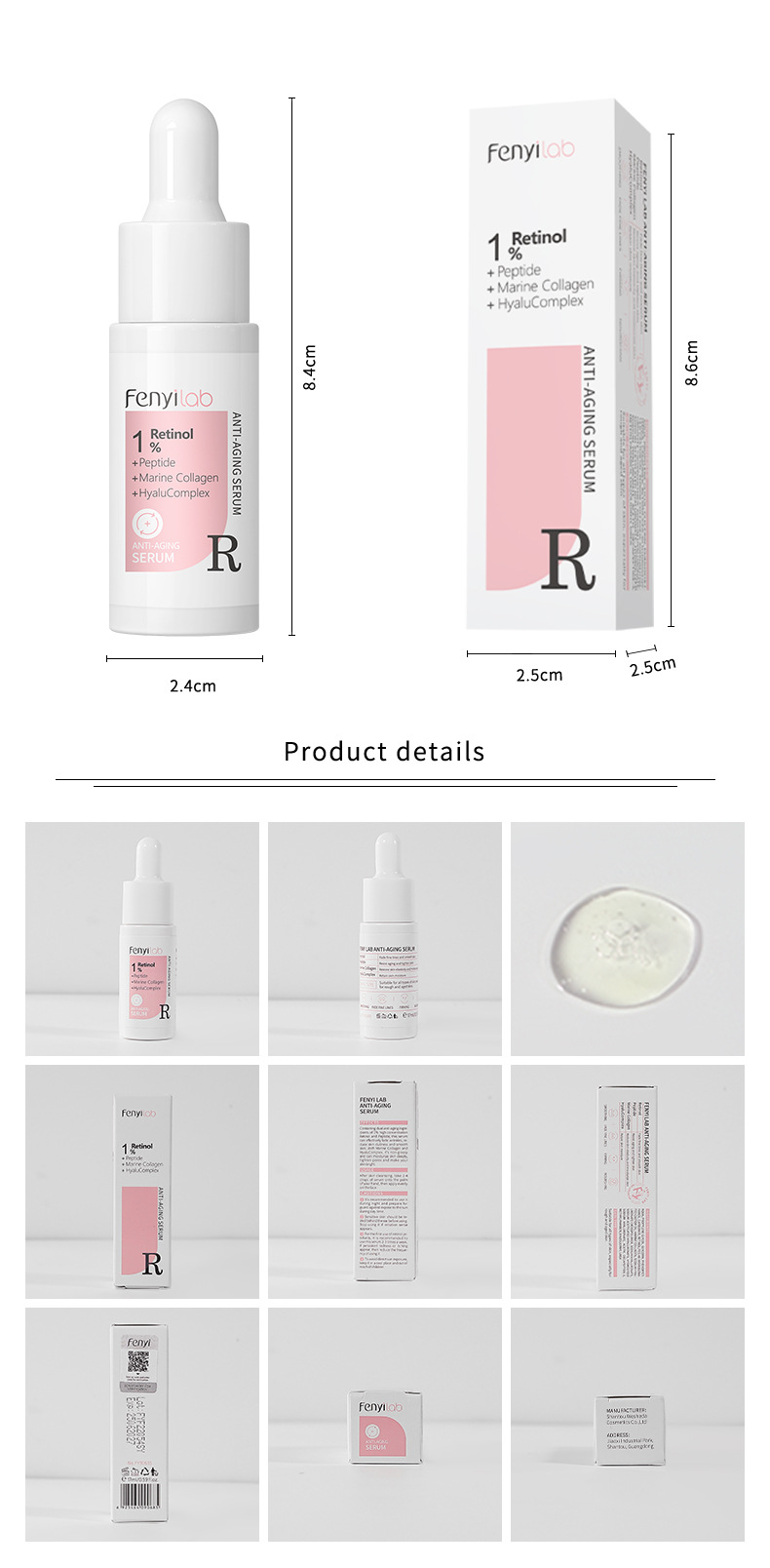 FENYI LAB Fenyi Retinol Essence 17ml Facial Care Moisturizing and Hydrating Cross-border Skin Care Product undefined