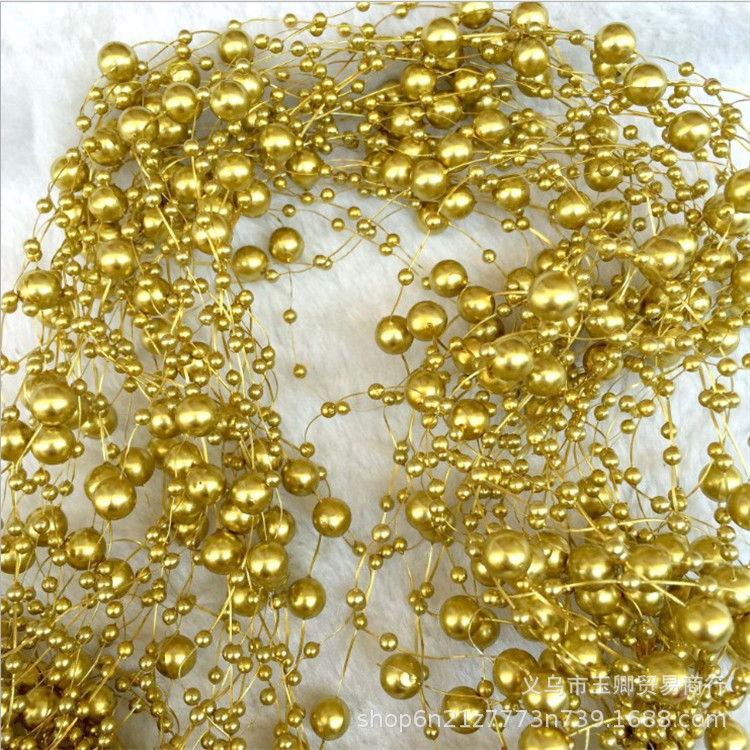 8 + 3mm hilo de pescado perlas de imitación de perlas de alambre de acrílico boda ropa de Navidad celebración de la flor LED Cadena de Luz Accesorios