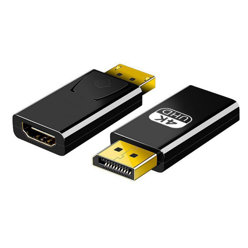 Adaptador DP a HDMI, DP macho a HDMI hembra, conversión de monitor de alta definición para computadora, conexión de TV