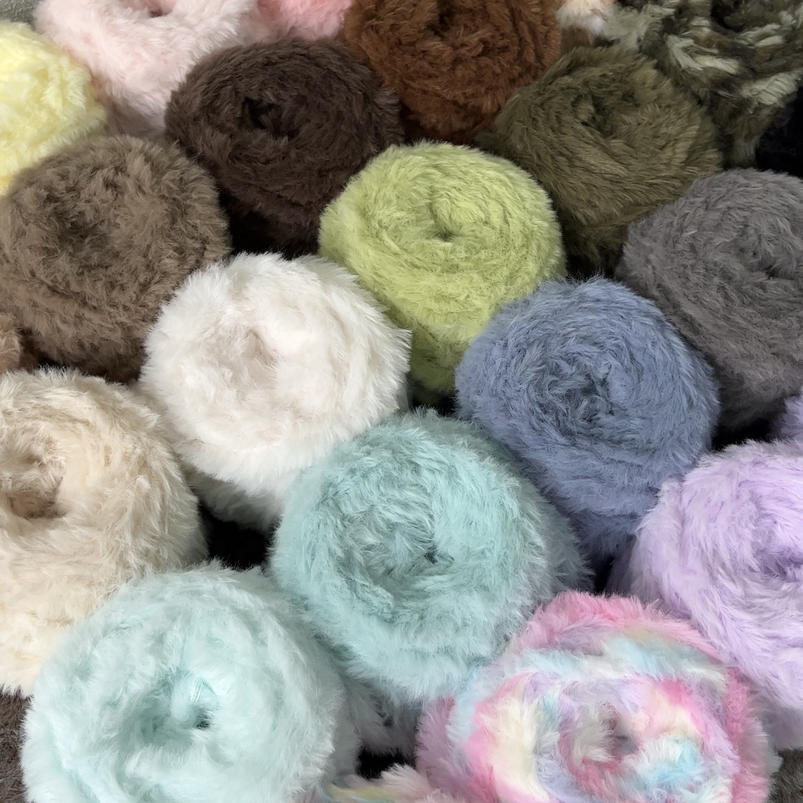 手工柔软织围巾帽子包包玩偶配线 特色线 100g皮草线仿貂绒裘皮绒