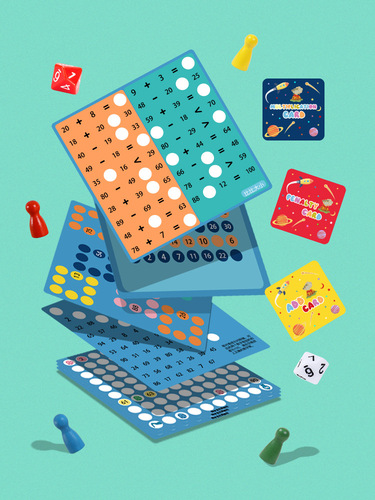 Cross-border Amazon children's early education wooden 99 multiplication and addition board game two-in-one digital master's secret educational toy