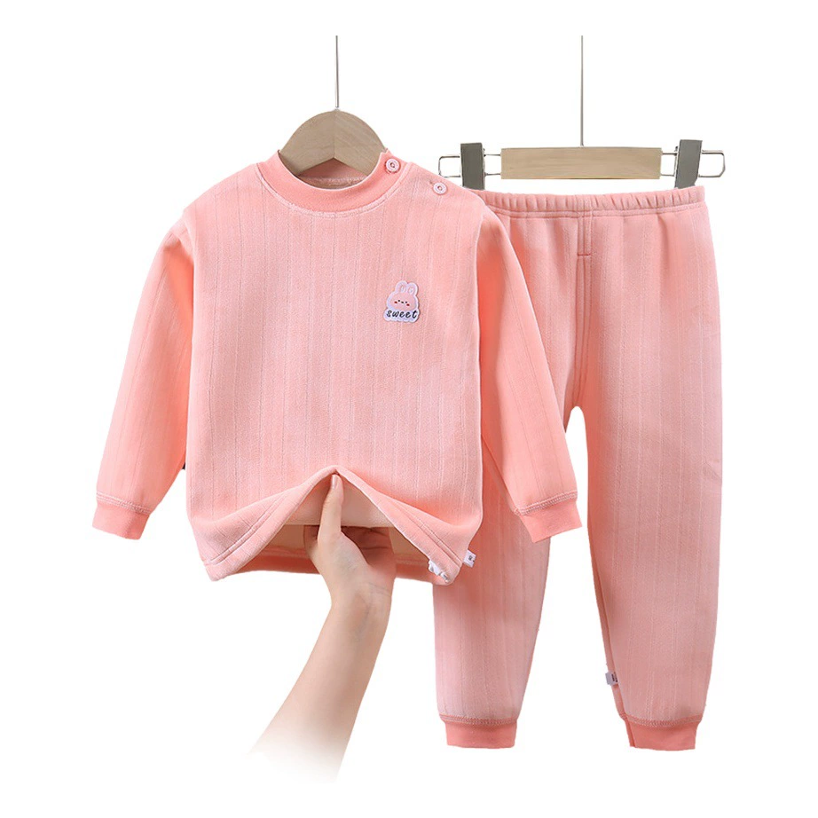 Детский комплект термобелья, осенняя одежда и штаны, отдельные модели для мальчиков и девочек, утепленные и теплые домашние костюмы для осени и зимы.