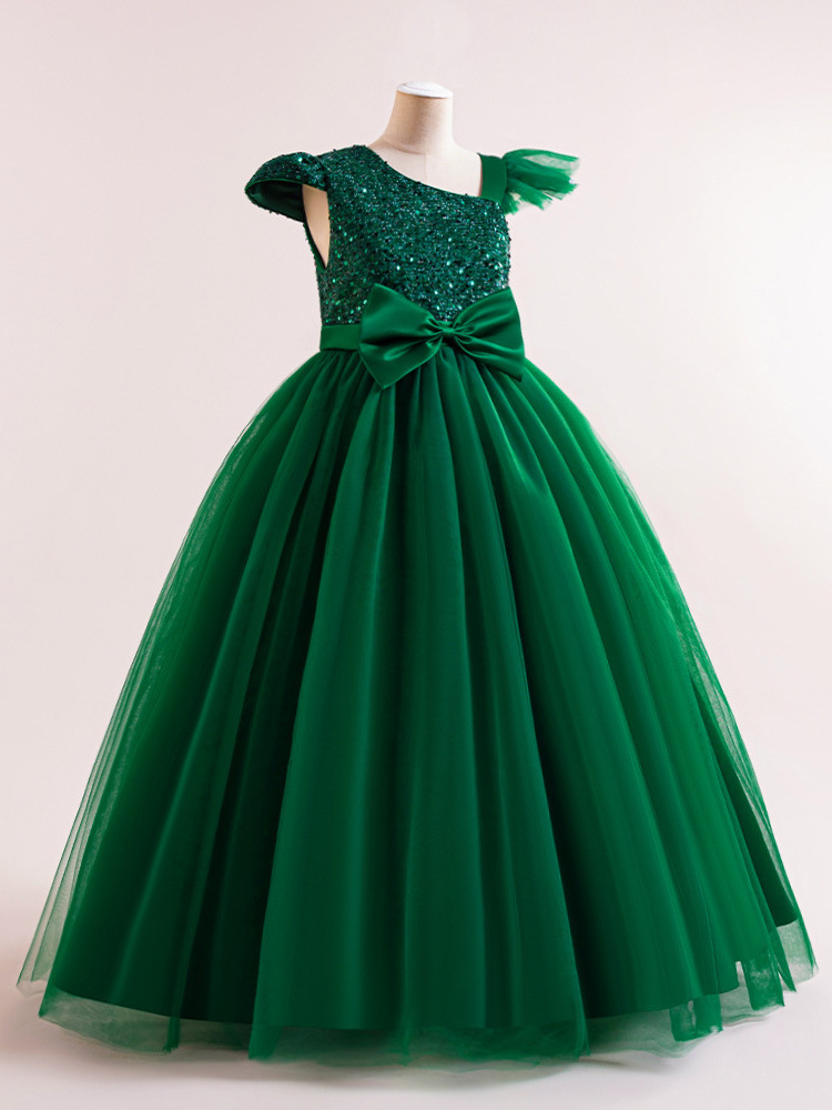 Nuevo vestido de niña vestido de princesa vestido de verano vestido sin mangas vestido de malla vestido de tope