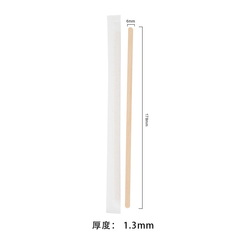 Barras de café desechables al por mayor 100 packs de madera batida 500 packs