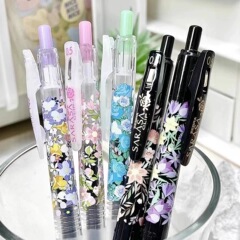 日本限定ゼブラフランス花屋中性ペンJJ15バラ花黒水筆0.5mm水筆