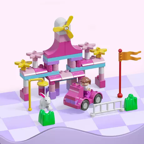 91 large particle girl castle building blocks