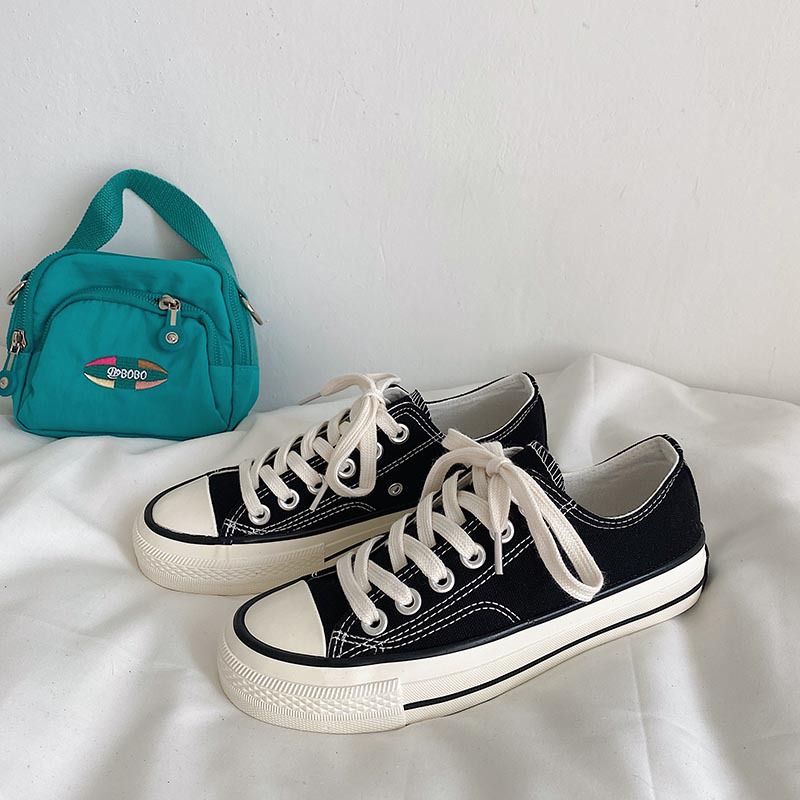2024 canvas women's spring new low top student white board 1970s versatile casual shoes trend_voghion.com