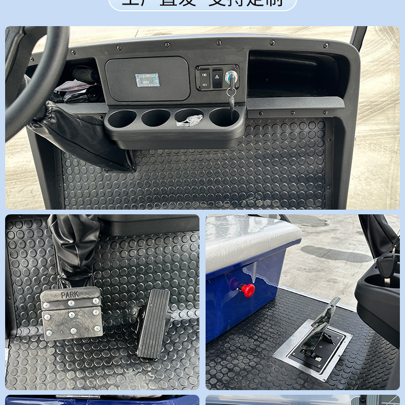 Electric golf cart for tourist attractions, hotels, B&Bs, campsites, off-road airport shuttle and sightseeing vehicle