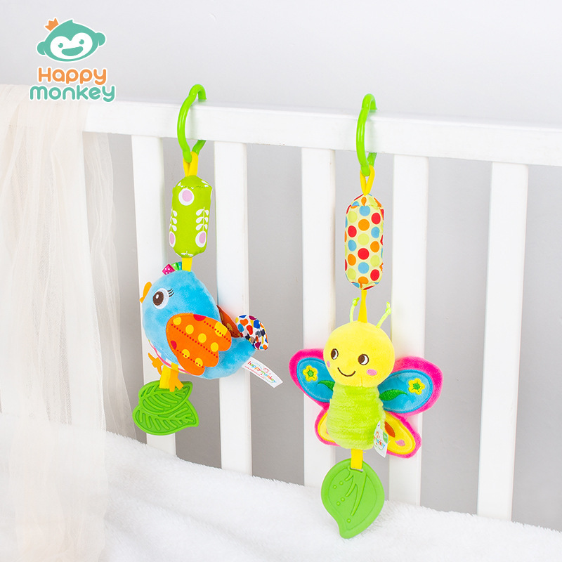 Baby toy cartoon-style bell baby carriage hanger crib bell newborn soothing toy