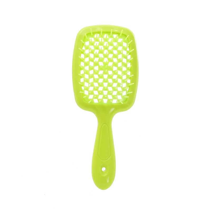 Peine de nido de abeja de malla hueca de venta caliente transfronteriza Peine de masaje Peine de peluquería hexagonal de doble uso húmedo y seco