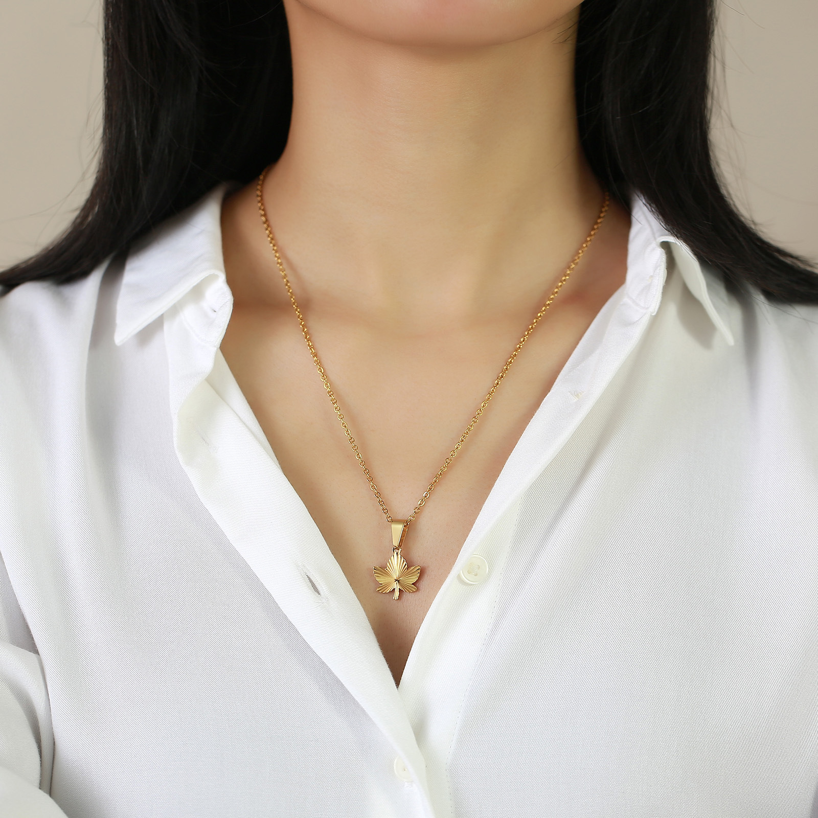 Simple Style Star Stainless Steel Plating Pendant Necklace 1 Piece