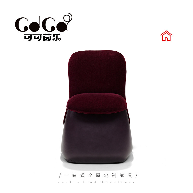 Nordic Solid Wood Dining Chair for Home Use, Modern Minimalist Light Luxury High-End Dining Room Designer Chair