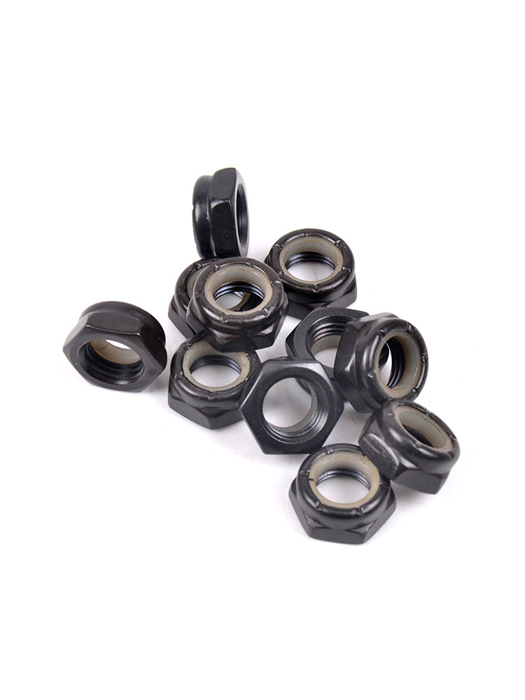 Double Skid Plate Long Plate Inch Middle Column Nut Bracket Side Nut Anti-Slip Fitting M8 Side Female Lock Wheel Self-Locking Nie Cap