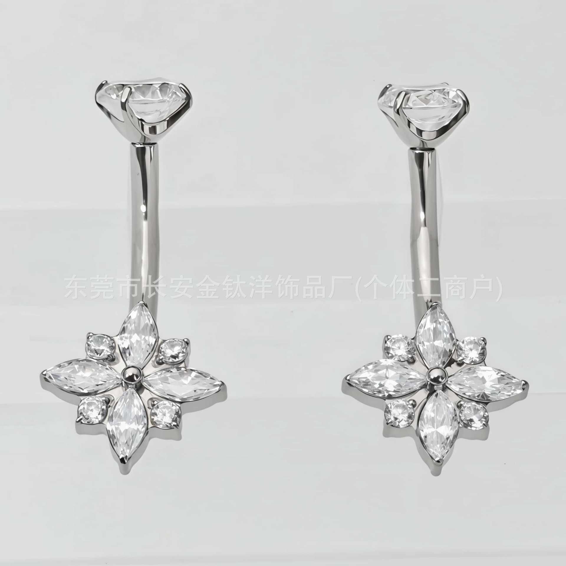 Labret piercing jewelry detail image