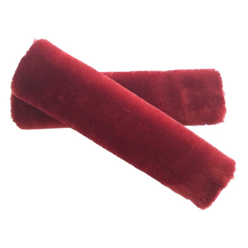 Шерстяной бархатный ремень, накладка на плечо, имитация шерсти, автотовары, зимний плюшевый ремень безопасности, пара предметов интерьера автомобиля