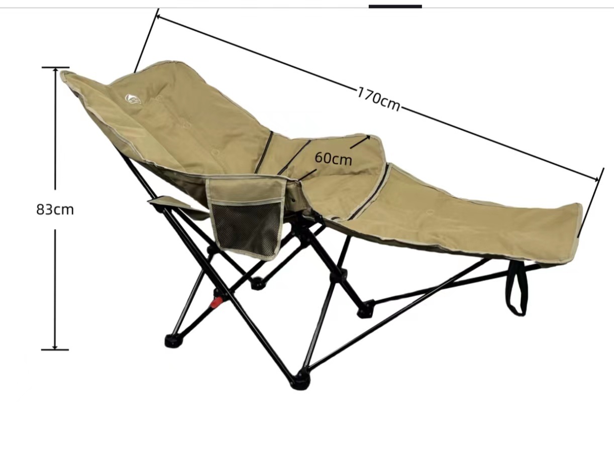 Cable al aire libre Luna Silla de doble uso plegable audaz silla ajustable portátil camping alta espalda transpirable malla superficie cómoda y estable