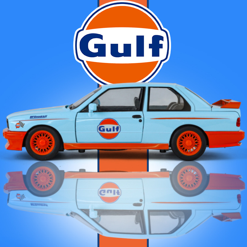 Modelo de coche Weili 1:24 Baoma M3 coche deportivo versión de la flor del modelo de aleación decoración con sonido y luz coche de juguete modelo de sonido