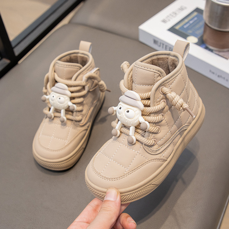 baby snow boots new children‘s cotton shoes winter baby toddler shoes for girls velvet thickened cotton boots generation