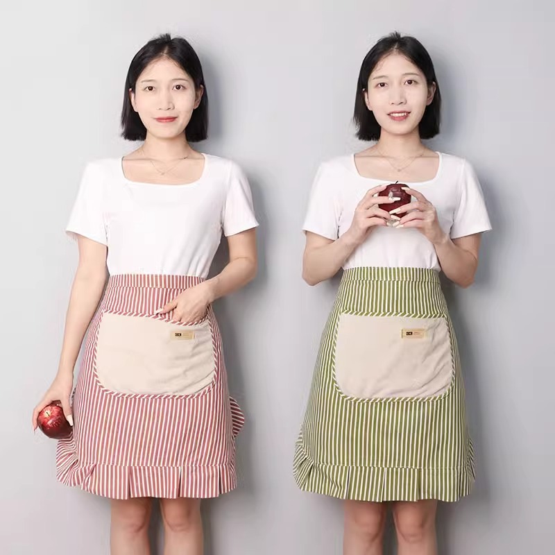 케이터링용 반앞치마, 방오 및 얼룩 방지, 로고 프린팅, 밀크티, 호텔 주방 작업용 반앞치마