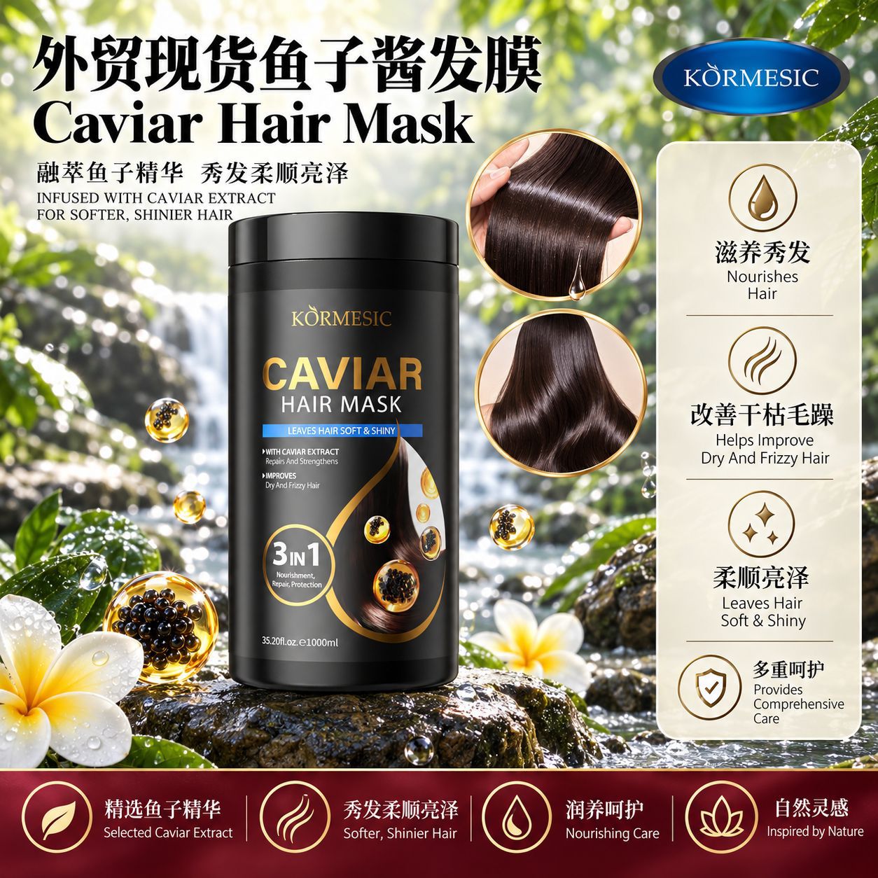 Mascarilla Capilar Nutritiva de Caviar Humectante
