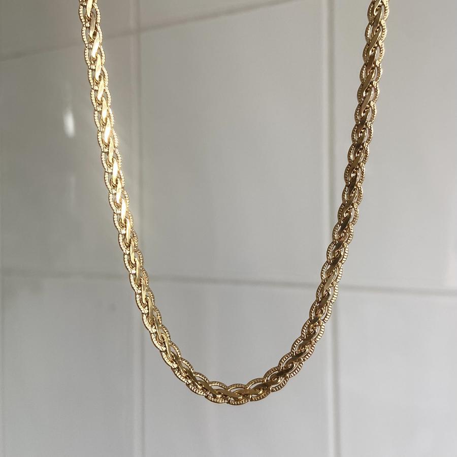 14g Weight Necklace Classification 1 Piece Quantity Holiday Occasion Retro Solid Color Copper Plating 18k Gold Plated Necklace