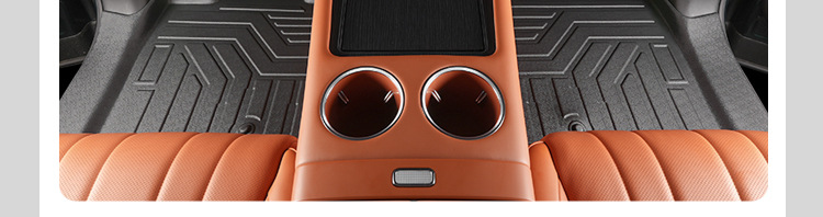 Suitable for the interior modification of the HarmonyOS Smart Travel AITO M8, 5/6-seater front two rows with threshold covers, TPE car floor mat accessories