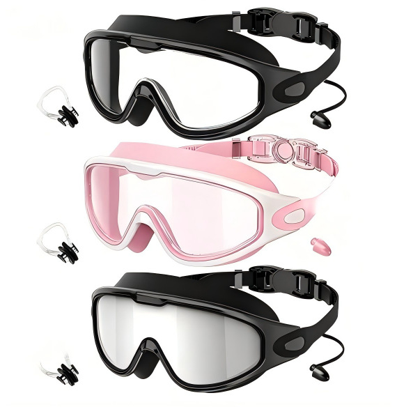 2000C 블랙 투명 + 핑크 화이트 투명 + 블랙 은도금 (코 클립 귀마개 + 컬러 박스 포장 증정)