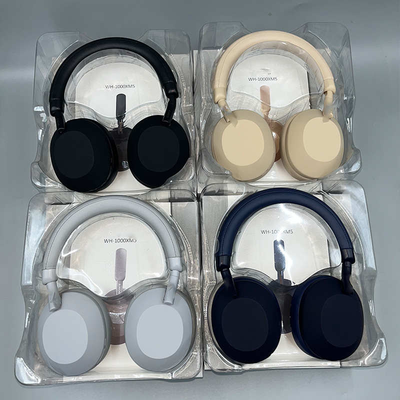 Son-Y In-Stock Cross-Border Wh-1000Xm5 Over-Ear Bluetooth Headphones Wireless Call Heavy Bass Stereo Sound