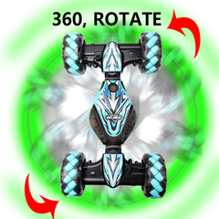 跨境手勢感應四驅越野音樂燈光扭變車噴霧變形兒童電動遙控玩具車