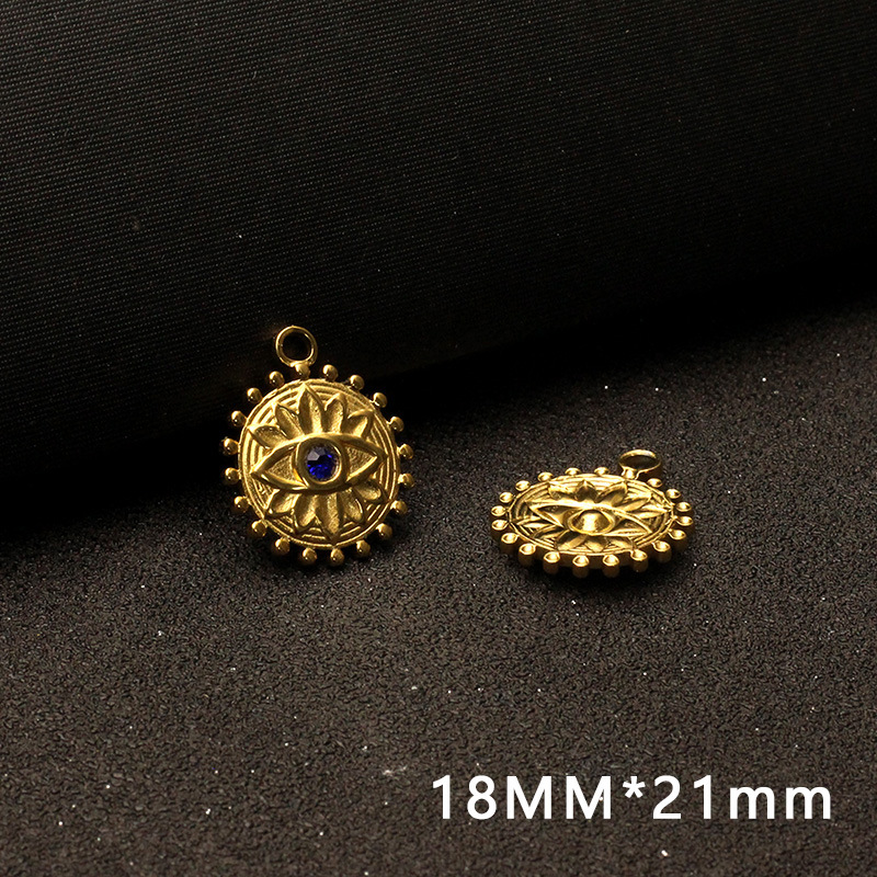 4g Weight Pendant Jewelry Making Type 1 Piece Quantity 1 Piece 304 Stainless Steel Devil's Eye Pendant