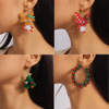 Christmas accessory, cartoon cute earrings, jewelry, European style