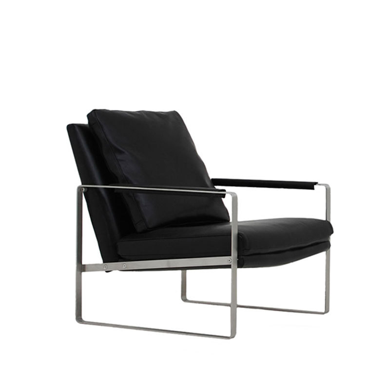 简约现代单人休闲椅沙发椅意式极简轻奢设计师客厅北欧咖啡洽谈椅