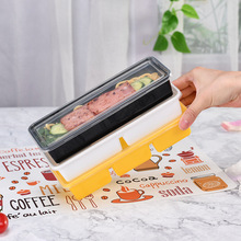 批发500ml一次性日式寿司盒 长条两格双格三格便当打包饭盒外卖快