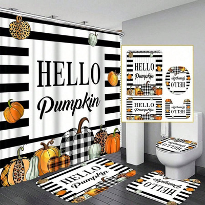 N 61979 Digital print bathroom four-piece set Digital printing Shower Room