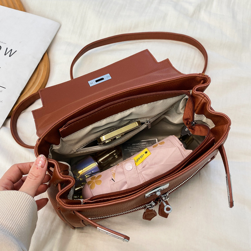 Comercio exterior bolso de mano de doble bolso Kelly mujer 2025 nueva moda de gran capacidad mochila de hombro mochila de viaje