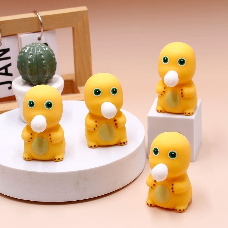 泡を吹き出すおもちゃ、かわいいミルクドラゴン、泡を吹くペンダント、ストレス解消グッズ、カピバラ、ピンチおもちゃ|undefined