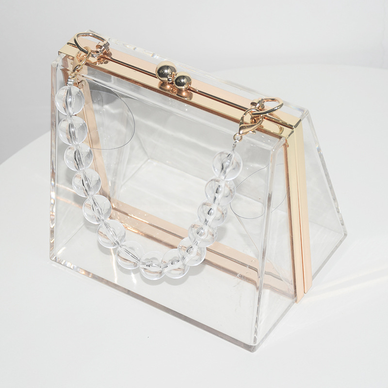 469g Weight Lock clasp Closure Type Top Handle Strap Type Evening Bag Bags Type Holiday, Party Occasion Acrylic Material Solid Color Pattern All Seasons Season Women's Gender Vintage Style Style Square Shape Small Size Women's Small Arylic Solid Color Vintage Style Square Lock Clasp Evening Bag 23